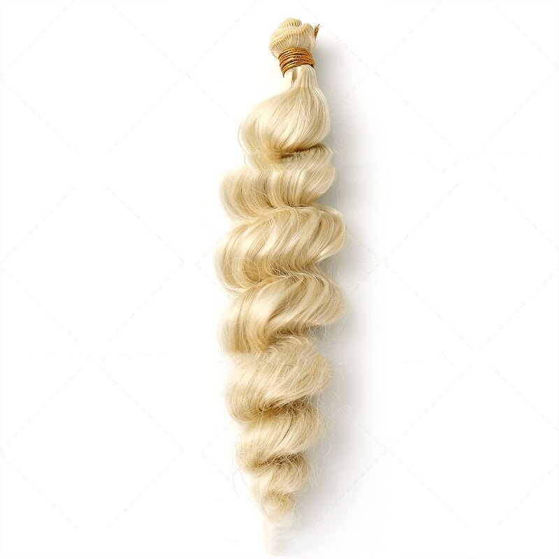 Women's Synthetic Hair Weft Wig - Long Golden Heat-Resistant Fiber, Multiple Sizes