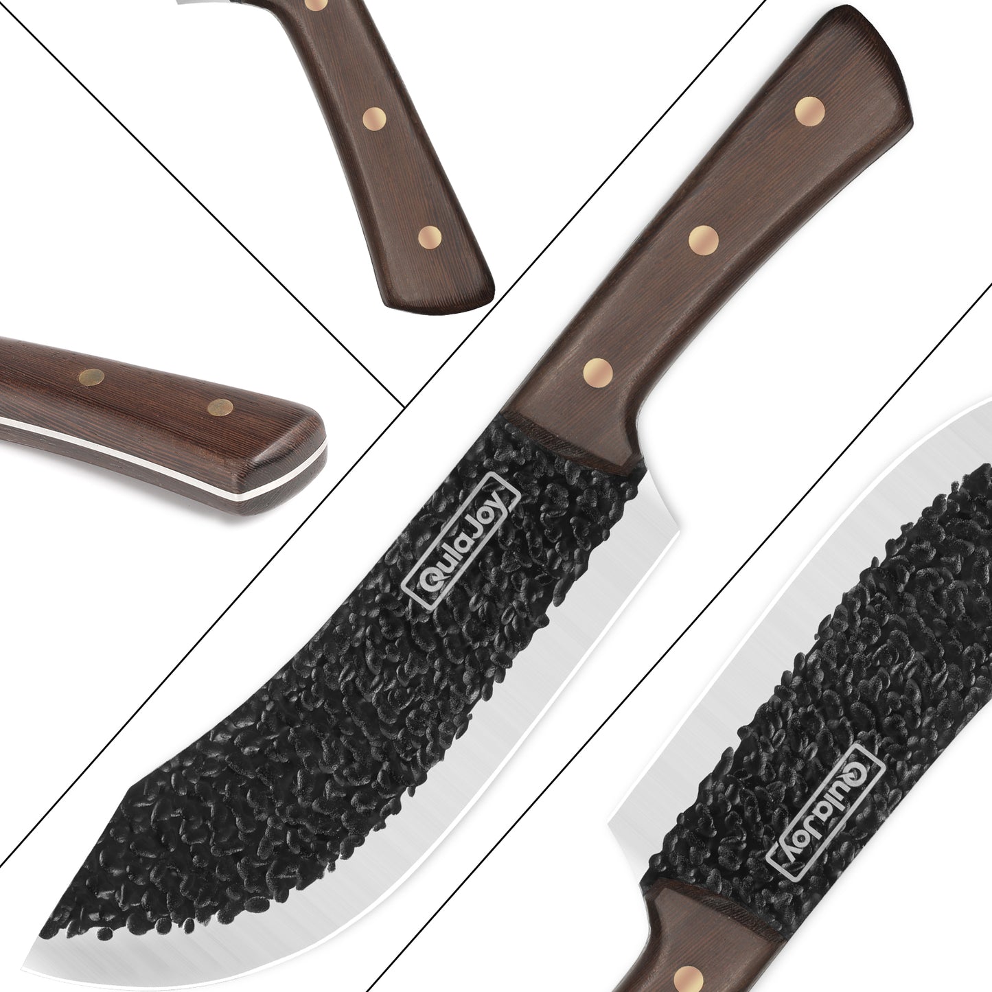 High Carbon Stainless Steel Meat Cleaver Knife - 7.3 Inch Professional Chef Knife