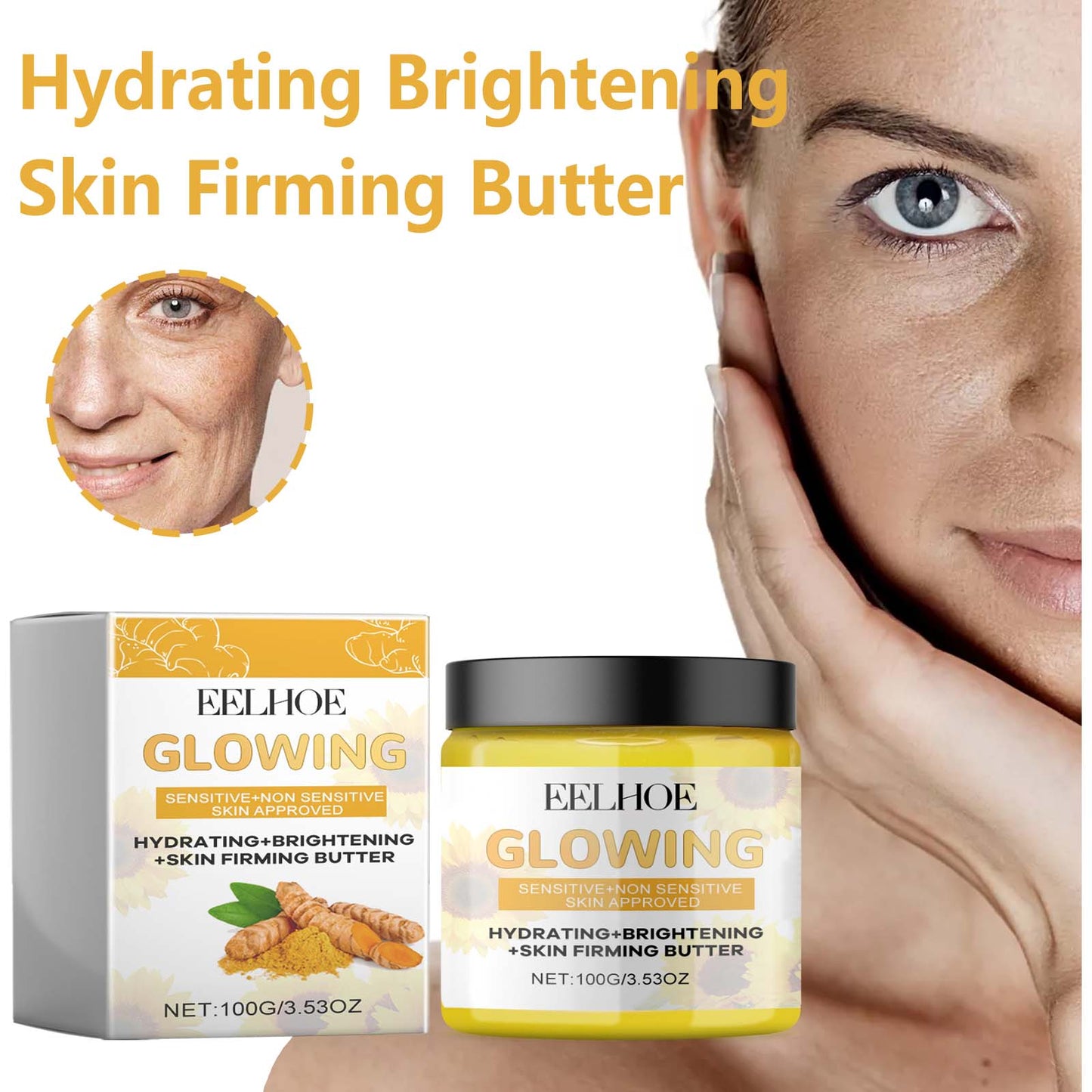 Turmeric Moisturizing Facial Cream - Brightening & Anti-Aging Skin Care