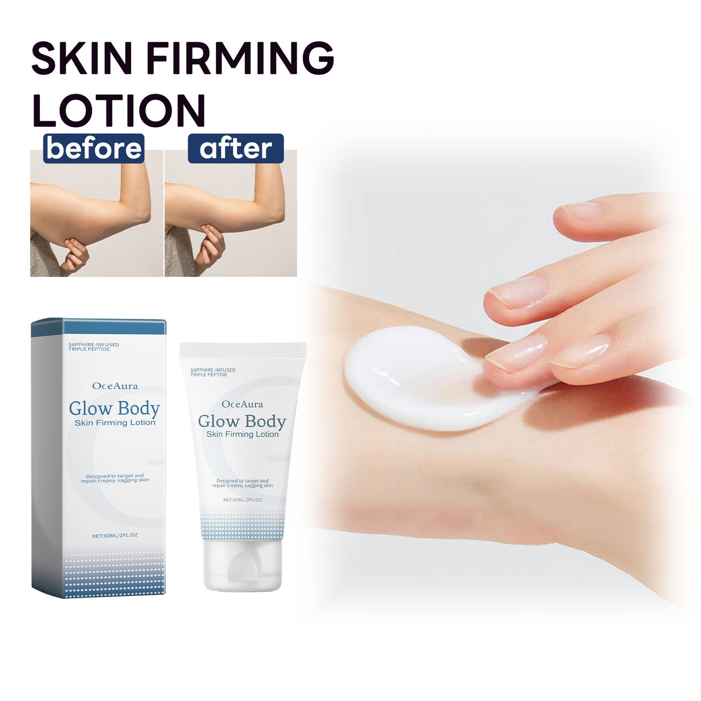 Moisturizing Body Lotion - Anti-Aging Skin Firming Cream, 60ml