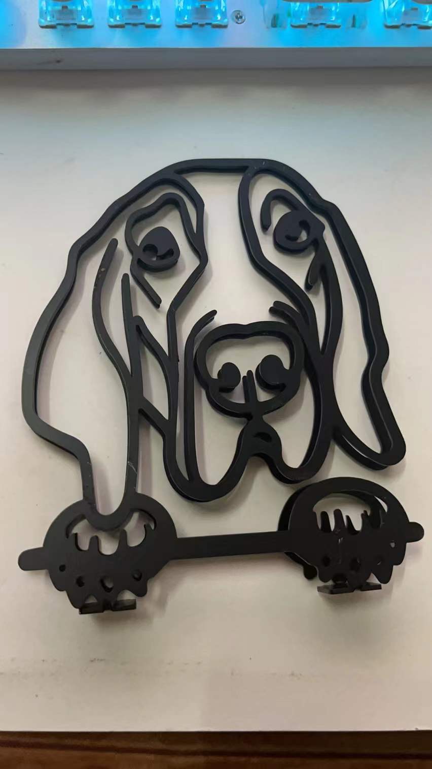 Metal Dog Art Sculpture Home Decor - Modern Dog Ornament Collection