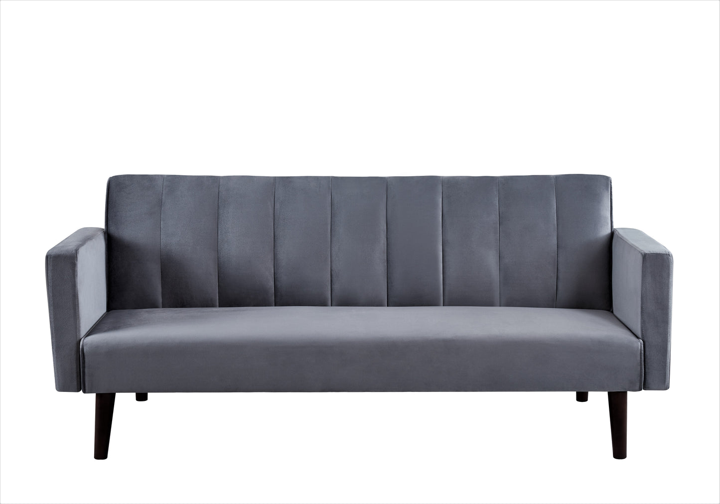 72 Velvet Convertible Futon Sofa Bed - Full Out Twin Sleeper Couch W