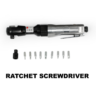 71-Piece Air Tool Set with Impact Wrench & Accessories - Black & Silver
