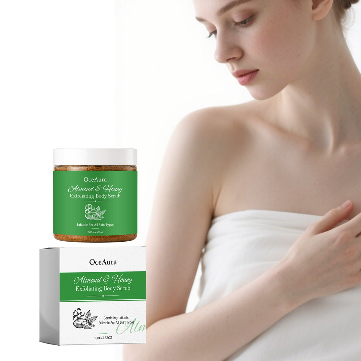 Honey Body Scrub - 100g Natural Exfoliating Skin Care for Face & Body