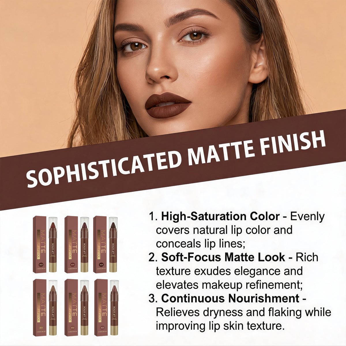 Nong Qiao Series Matte Lip Gloss