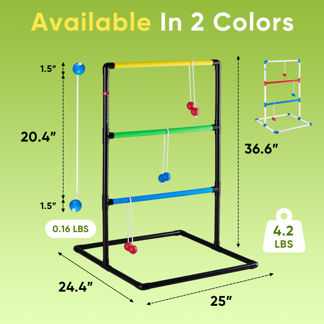 Ladder Ball and Golf Throwing Ball Set with Scoring Board