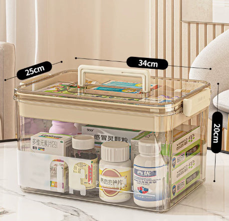 Multi-Tier Large-Capacity Plastic Storage Box - Household Organizer