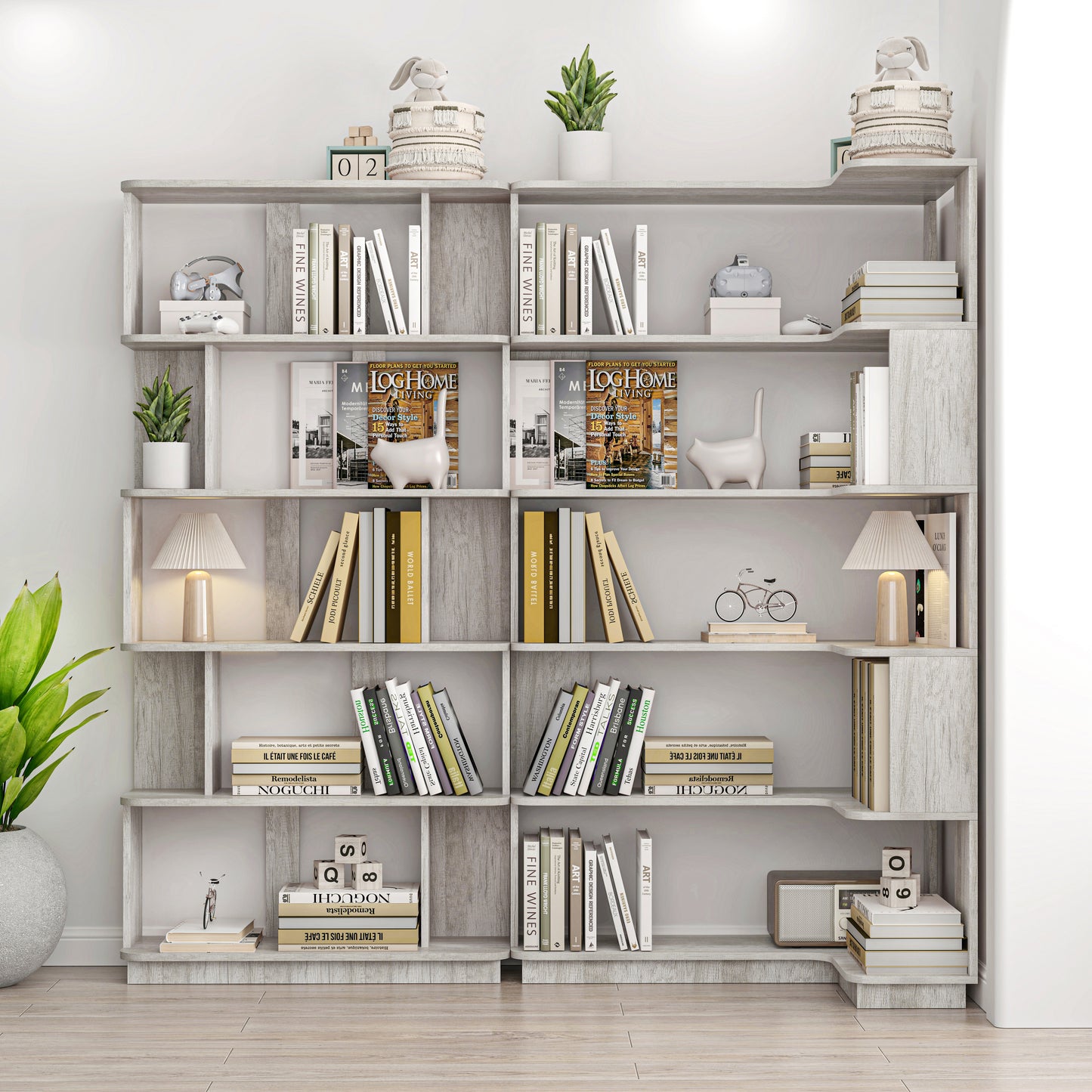 90 Cm Space Saving Corner Bookshelf 80 Bookcase Extendable Free