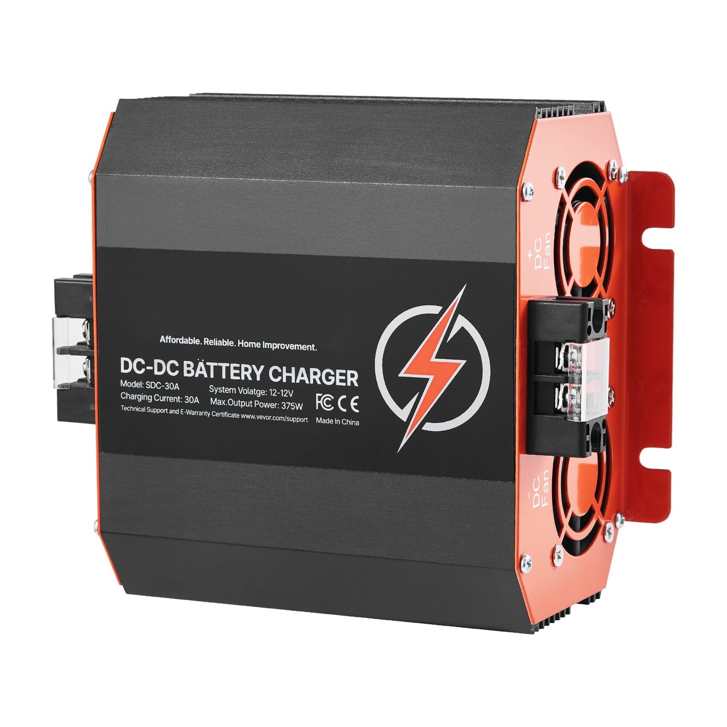 12V 30A DC to DC Battery Charger for Lead-Acid & Lithium Batteries - 375W