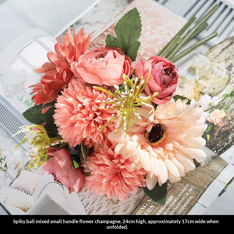Artificial Flower Bouquet for Home & Garden - Handmade Silk Flowers in Multiple Colors