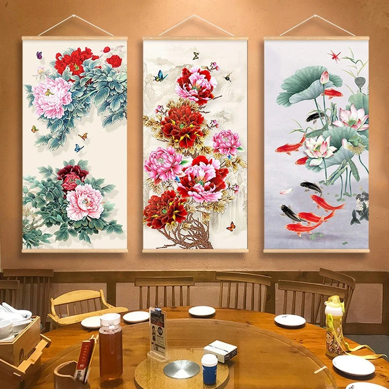 Modern Landscape Wall Art Mural Canvas for Home Decor – Frameless Fabric Painting