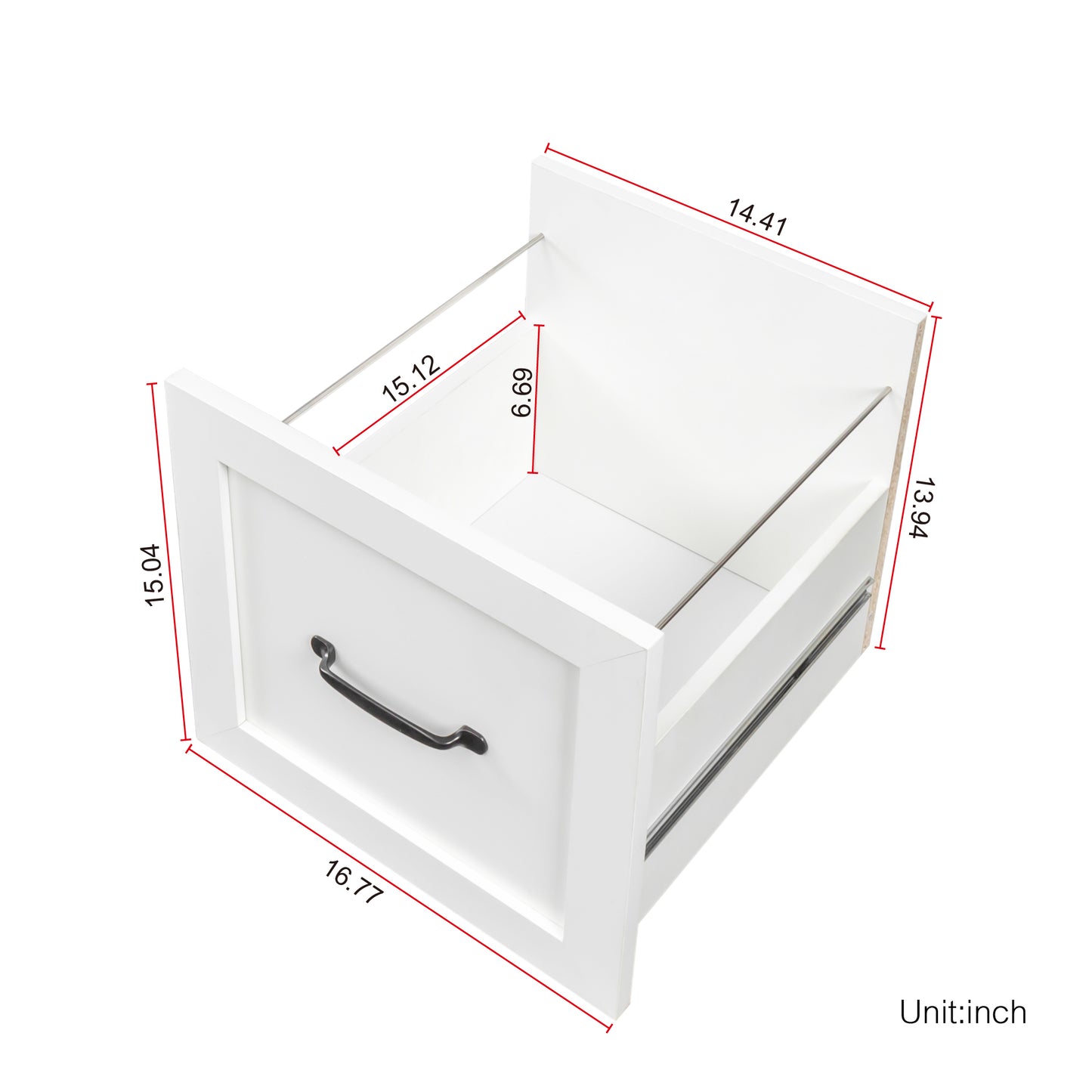 Home Office Computer Desk with Hutch - Antiqued White