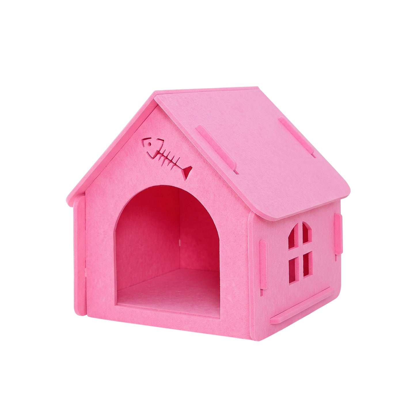 Pet Cat House with Self Pickup - Soft Cozy Cat Shelter in Multiple Colors