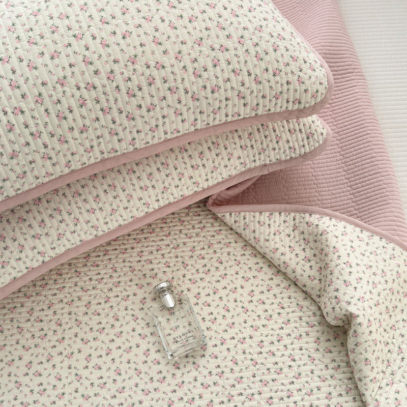 Double-Sided Pure Cotton Quilted Mattress Cover Bedspread - Multiple Sizes & Patterns