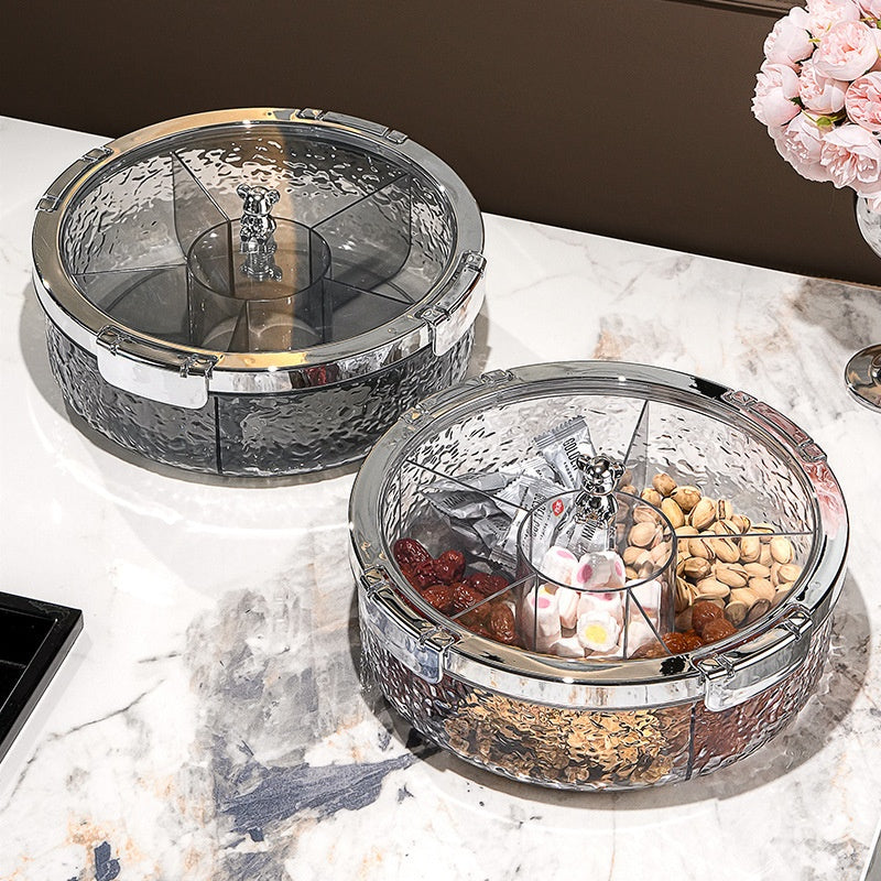 Sealed Dried Fruit Storage Tray Candy Box Cover - Multiple Colors
