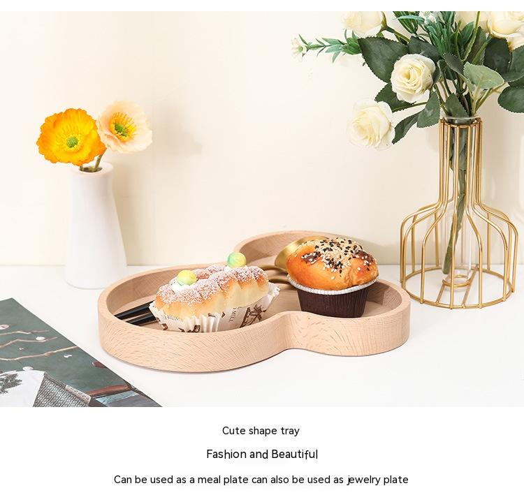 Wooden Dim Sum Plate Ornaments - Modern Home Decor, Gift Idea