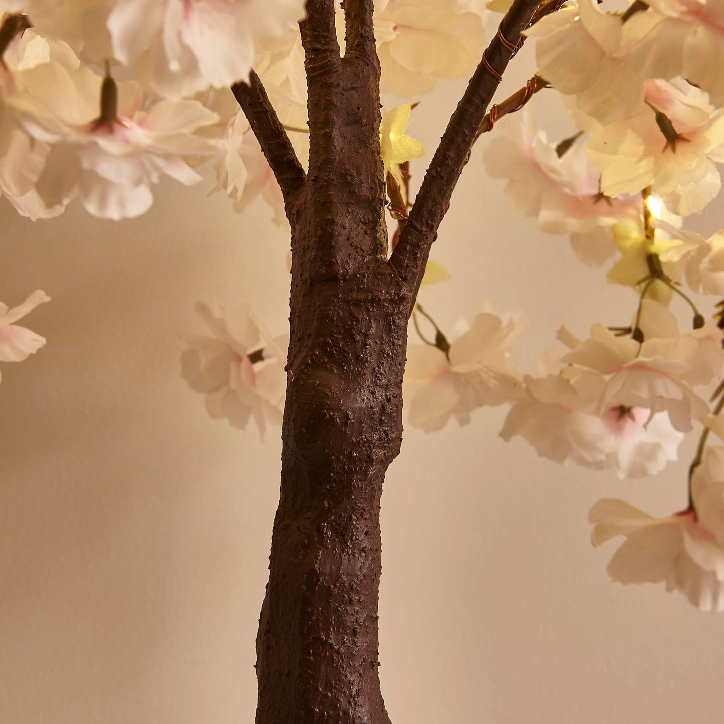 Cherry Blossom Tree LED Light with Simulated Petals - 18-Inch