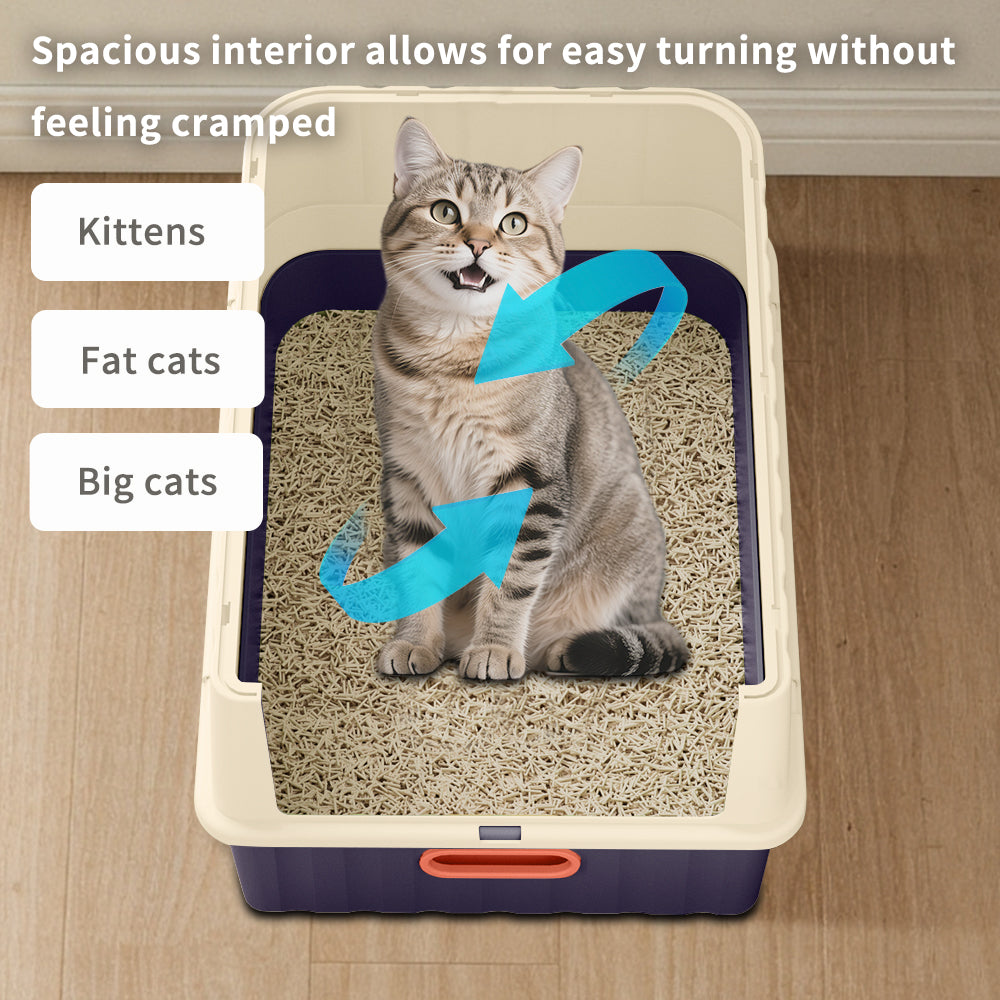 Drawer Cat Litter Box - Self Pickup Pet Furniture for Cats
