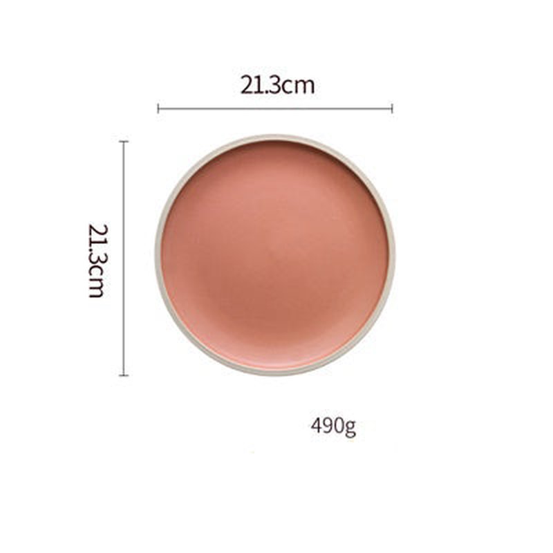 Ceramic Dinner Plate Set - Matte Finish, Microwave & Dishwasher Safe