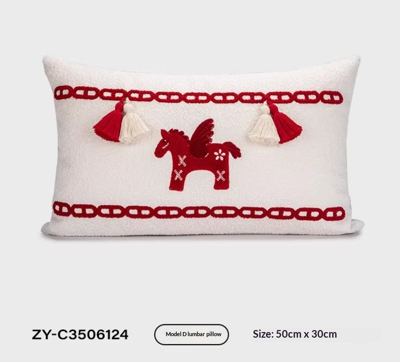 Festive Cushion Cover for Sofa and Living Room Decor - Multiple Styles & Sizes