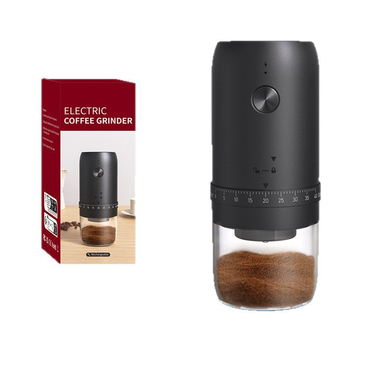 Black Coffee Grinder with Precise Grinding & Aromatic Flavor Locking