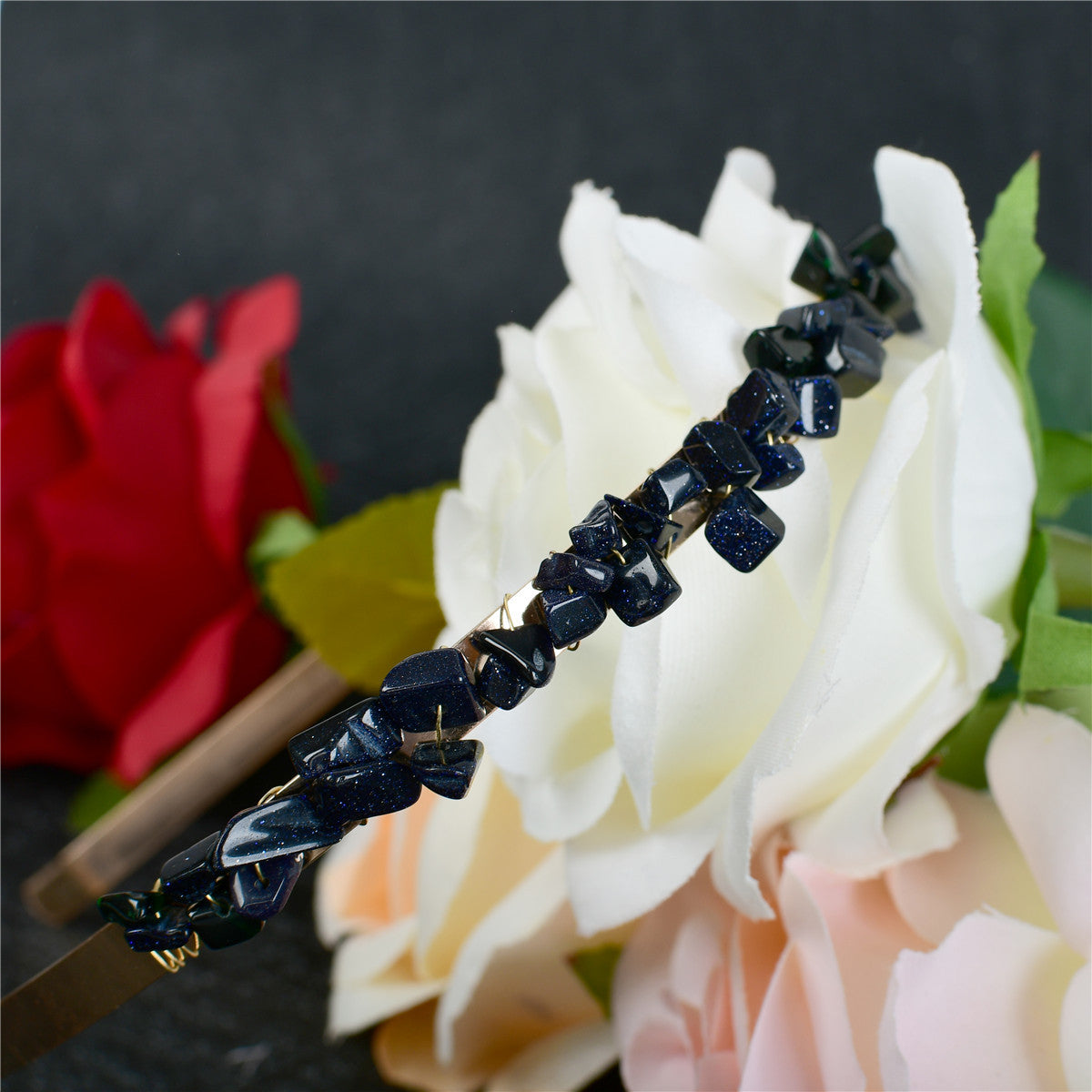Crystal Bridal Hair Comb Headband | Vintage Geometric Design