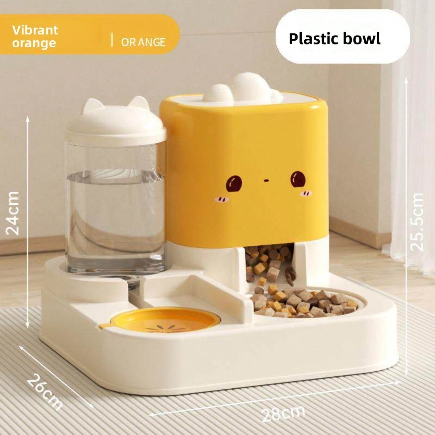 2-in-1 Automatic Pet Feeder and Water Dispenser - Large Capacity, Anti Spill, Stable for Cats and Dogs, Green