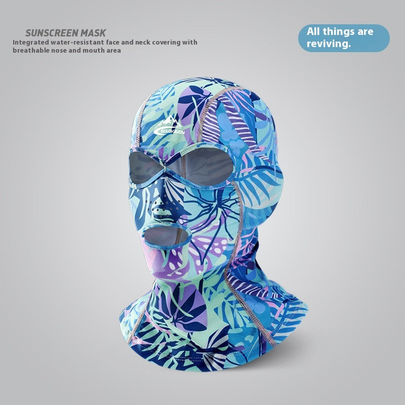 Full Face Swimming Sun Protection Head Cover - Multiple Colors