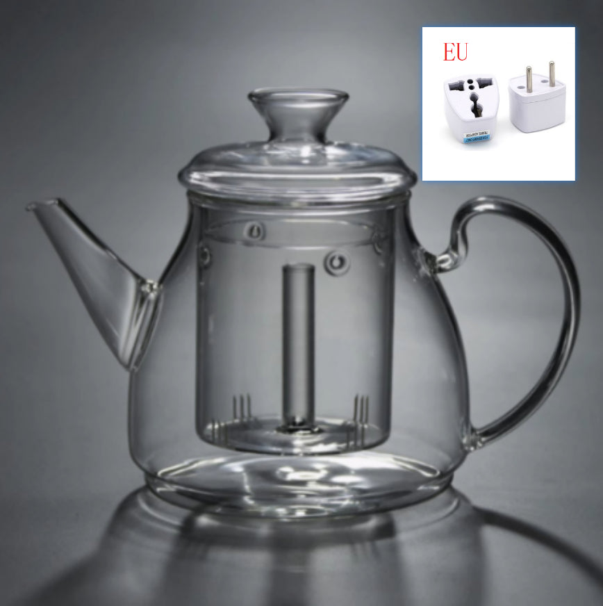 Large Capacity Glass Steam Teapot for Home Brewing - 1.5L