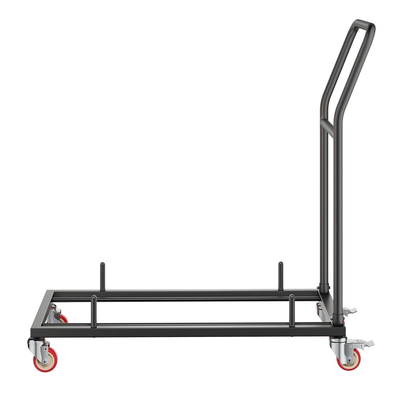 Folding Chair Storage Cart Heavy Duty 300Lbs Capacity for 25 Chairs Black