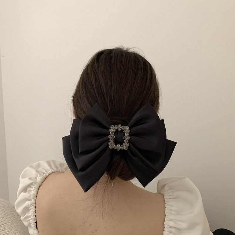 Bow Ribbon Hairpin Female Bang Clip