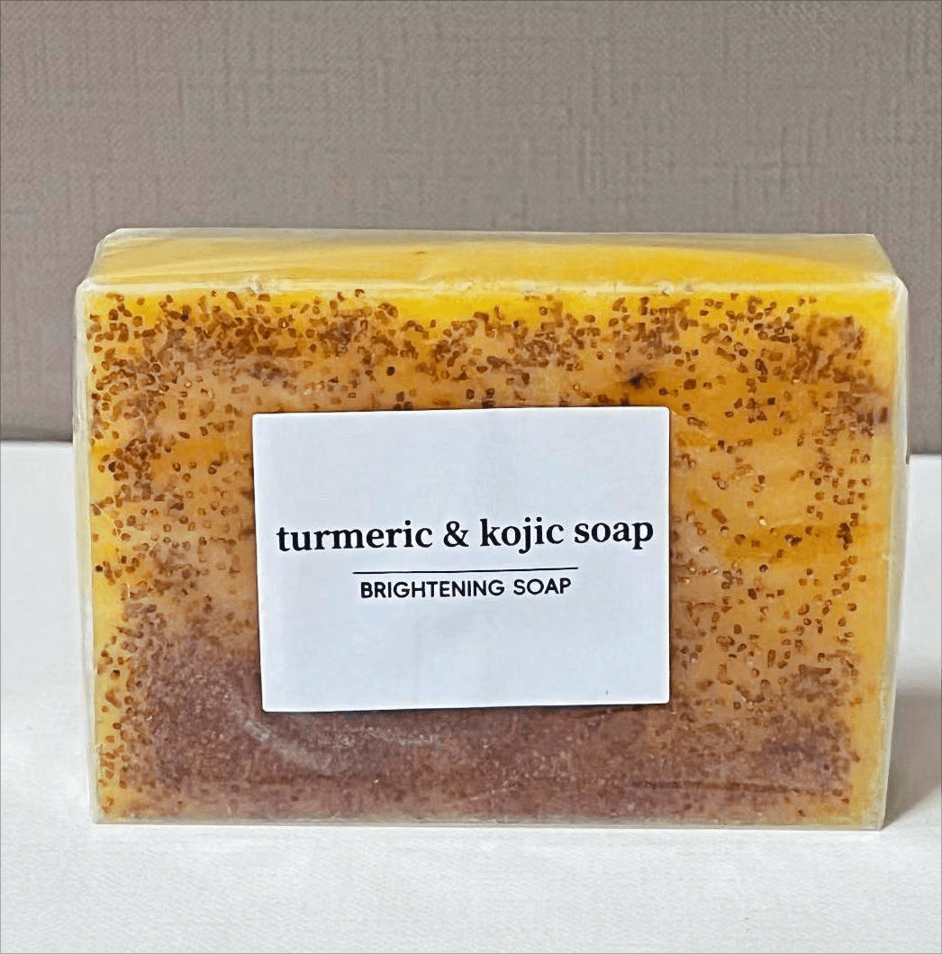 Turmeric Kojic Acid Brightening Soap Bar for Dark Spots & Even Skin Tone