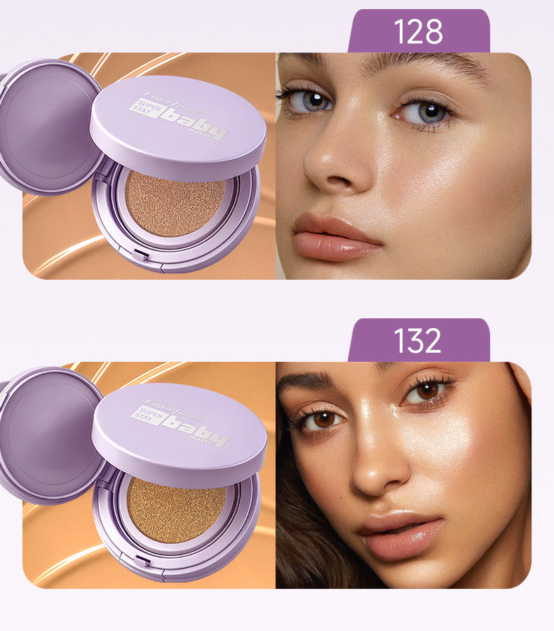 Longwear Matte Cushion Foundation for All Skin Types - Unisex Makeup Set