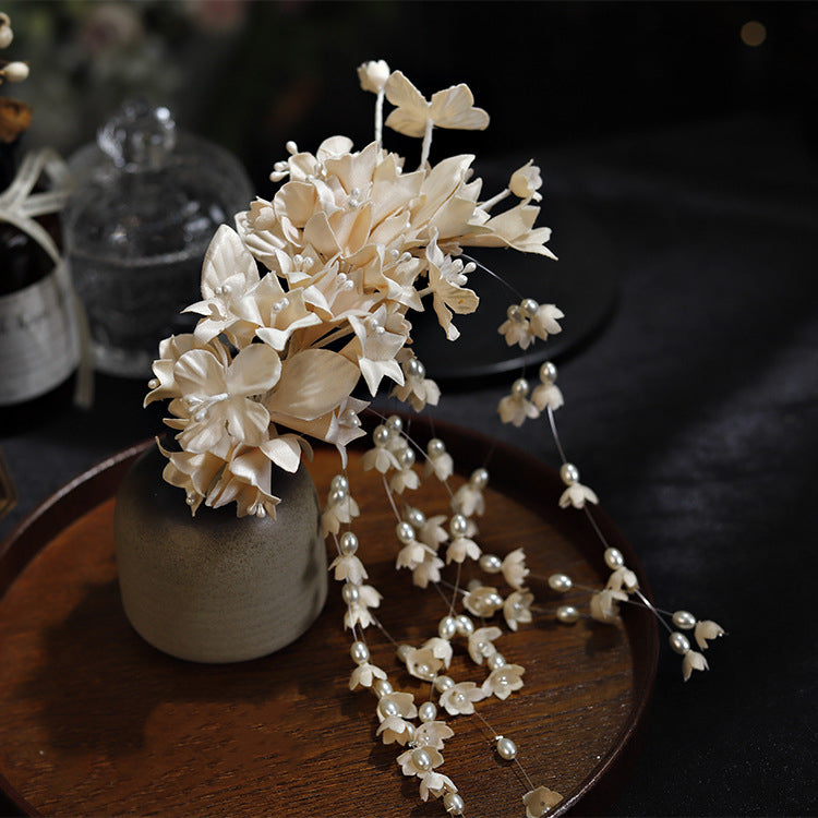 Women's Flower Hairpin - Apricot