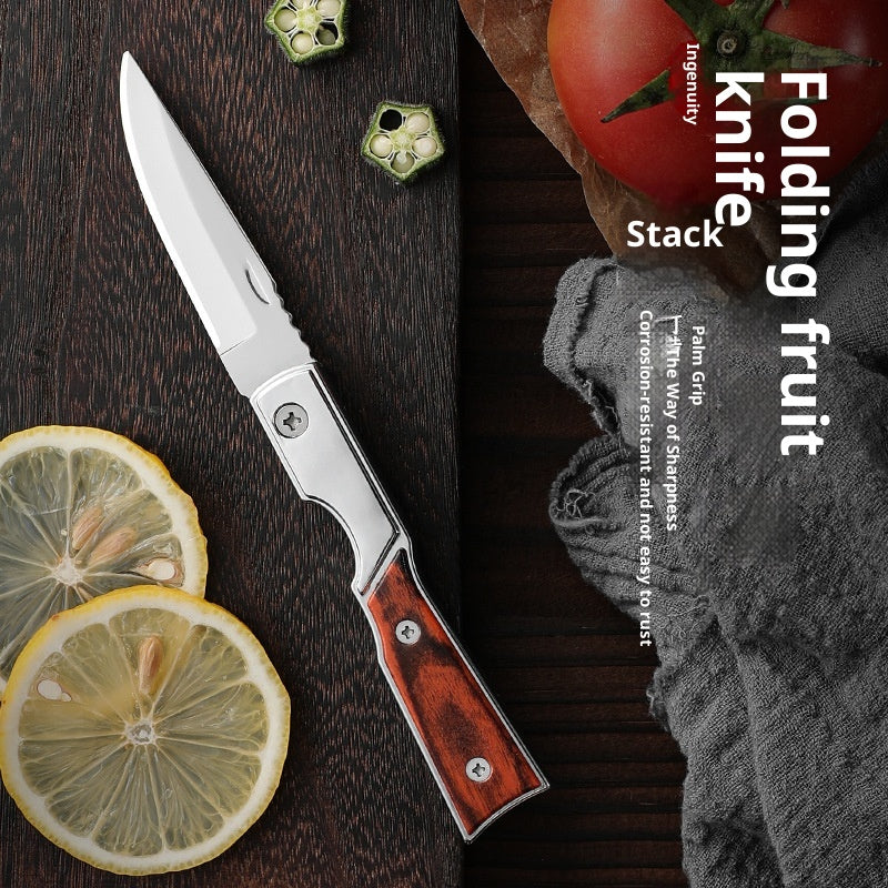 Foldable Multi-Purpose Camping Knife with Stainless Steel Blade - Self-Defense & Unpacking