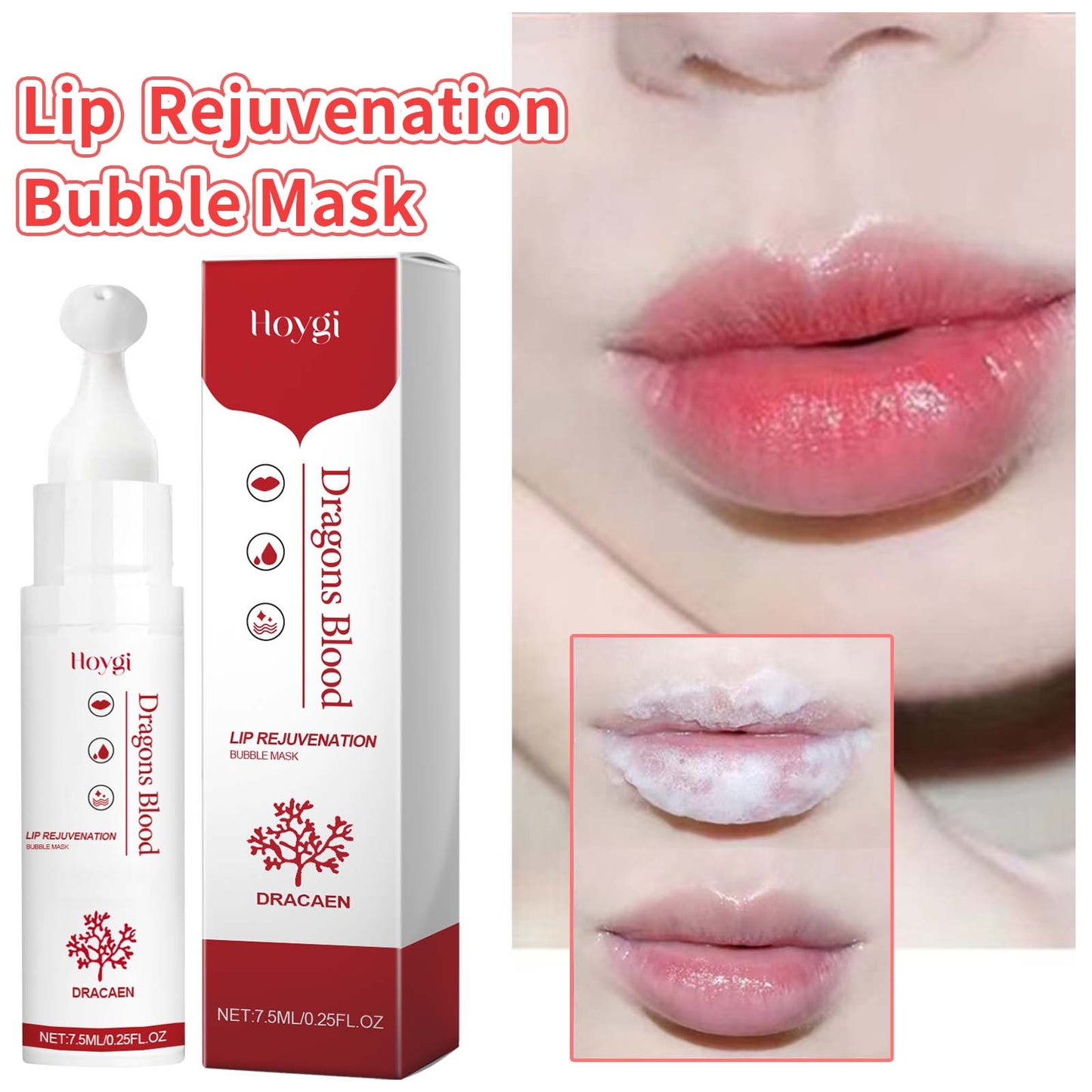 Bubble Lip Mask for Exfoliation and Hydration - Anti-Dryness Lip Care