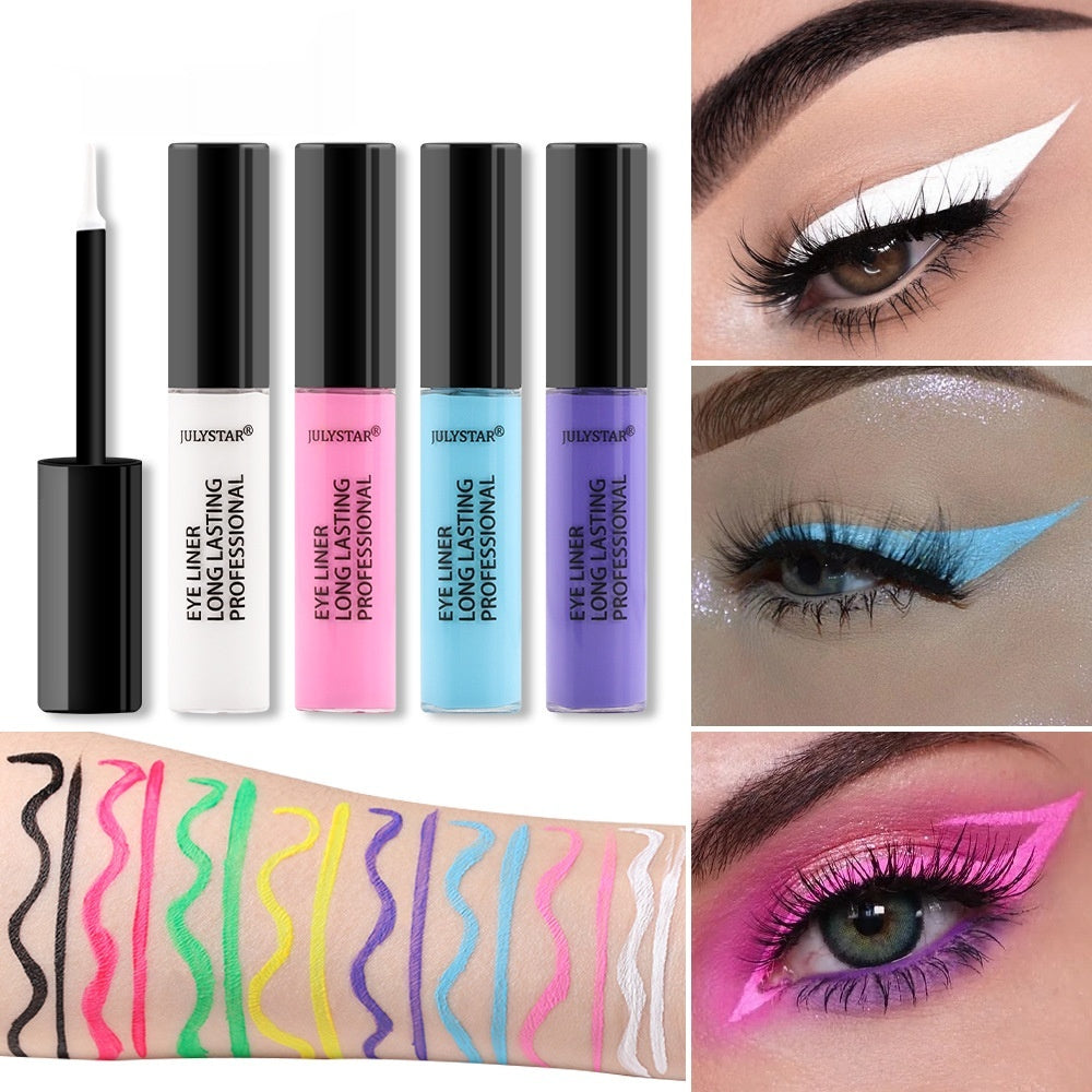 Waterproof Oil-Proof Liquid Eyeliner Set - 2.5ml, Multiple Colors