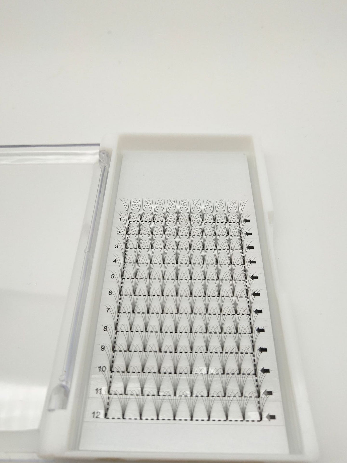 6D Short Stalk Grafted Fluffy False Eyelashes - Natural, Handmade 10mm