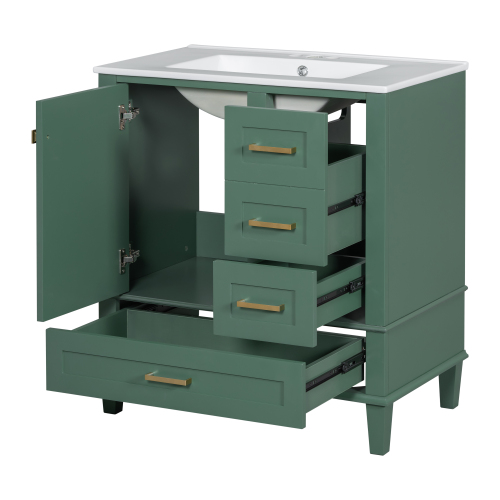 30" Bathroom Vanity Set with Sink Combo and Soft Closing Door