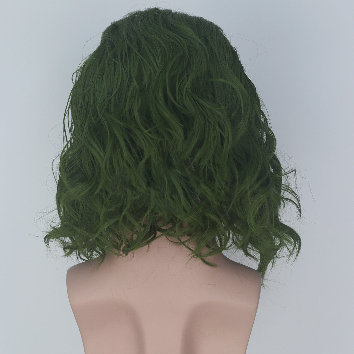 Green Curly Cosplay Wig - Short Anime Character Hair