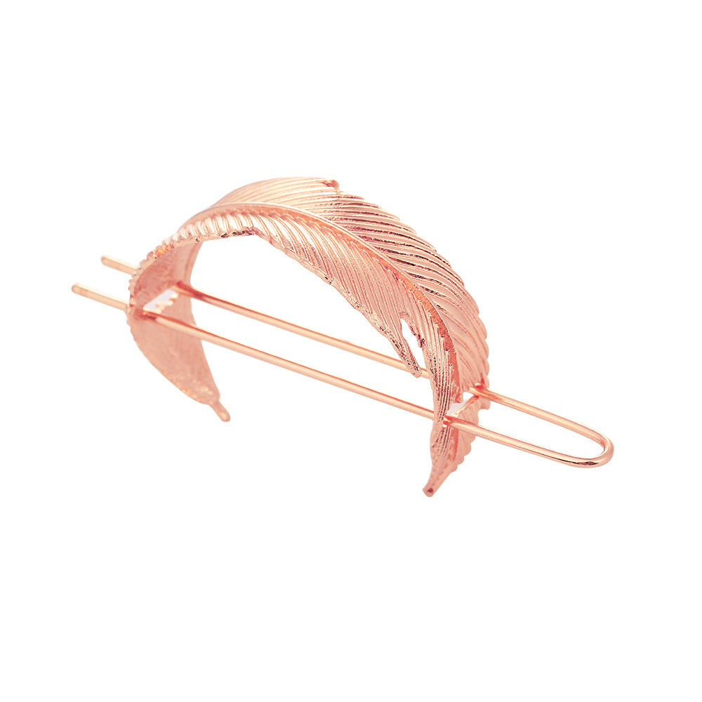 European and American Retro Alloy Leaf Hairpin Hair Accessory - Multiple Colors