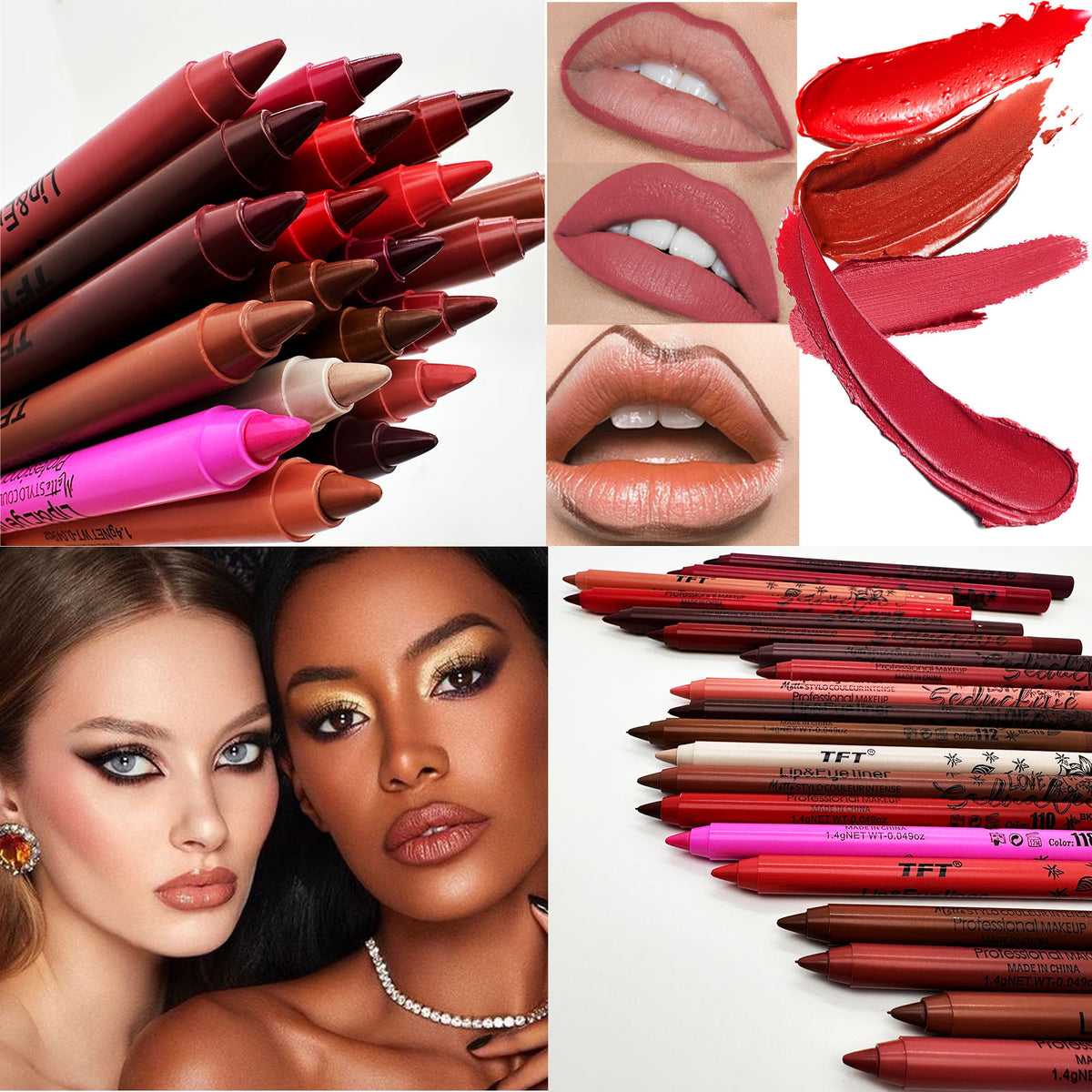 Matte Lip Liner - Discoloration Resistant Outline Lipstick 20 Colors