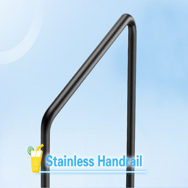 Heavy-Duty Pool & RV Ladder with Handrail, 660lb Capacity, Anti-Slip Steps