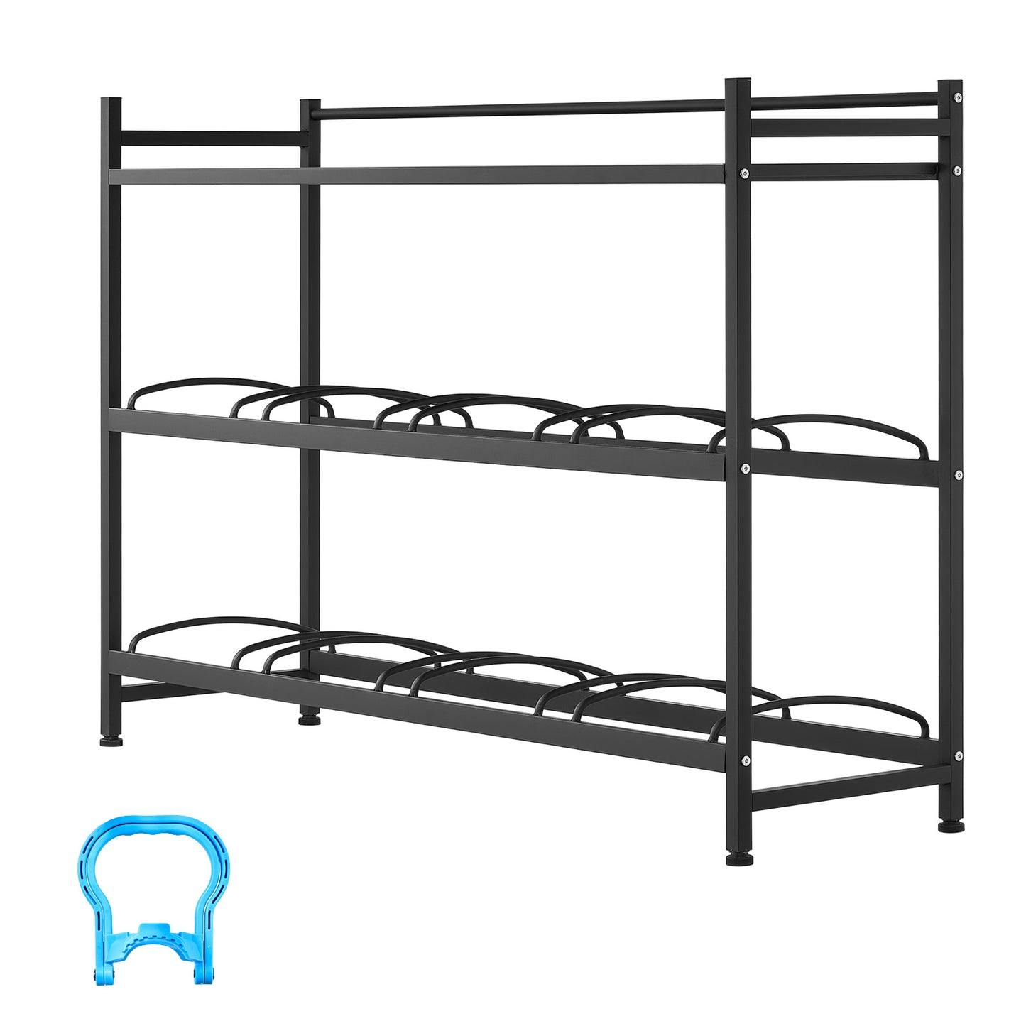 Heavy Duty Water Jug Rack Organizer with 3 Tiers for 3-5 Gallon Bottles