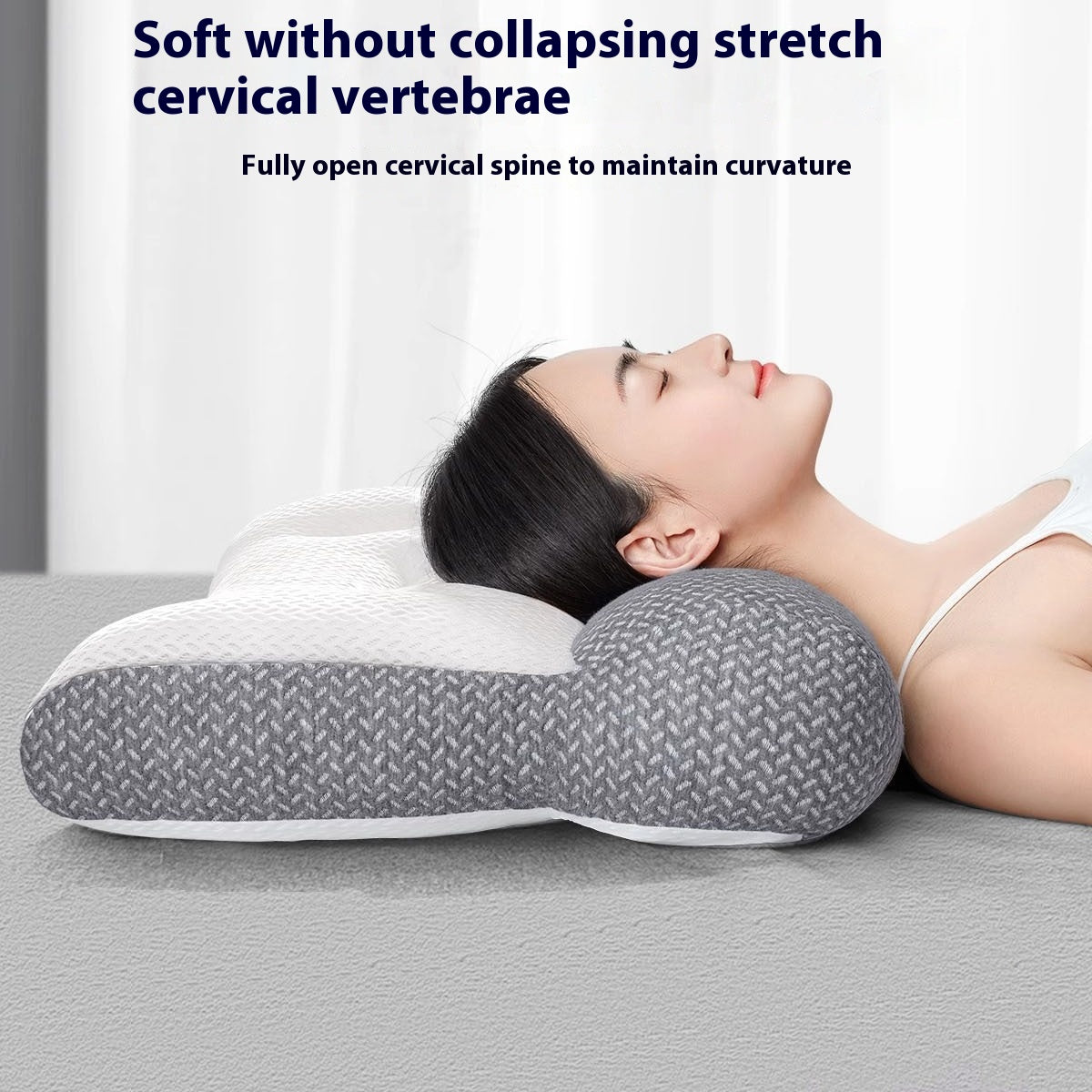 Adjustable Cervical Pillow for Neck Support and Traction - Hot Compress & Massage Variants