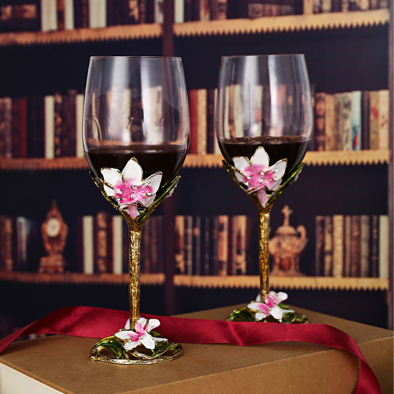 Luxury Red Wine Crystal Glass Goblet - Modern Style, Multiple Sizes & Boxes