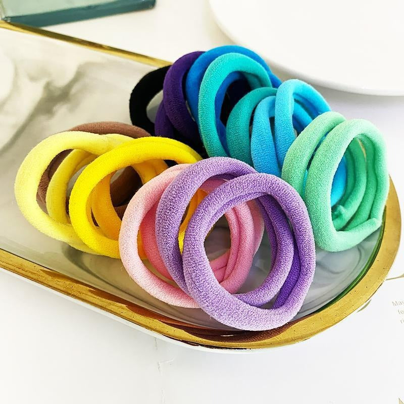 Cute Hair Tie Set for Kids - Colorful Hair Rings