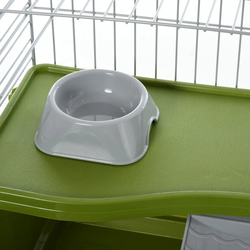 Small Animal Cage for Rabbits & Guinea Pigs - Green, 915x475x180mm