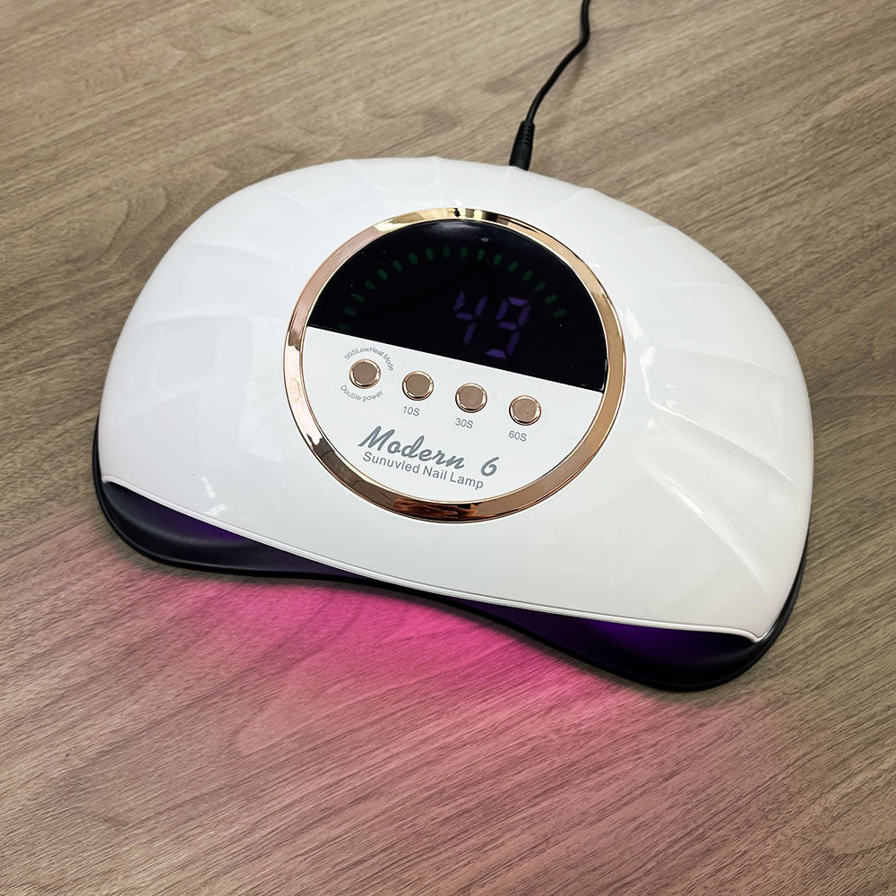 Red Light Therapy Lamp with Hand Design