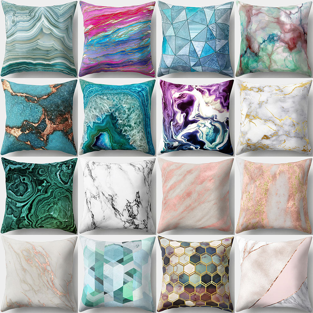 Cartoon Pattern Pillow Cover - Polyester Cushion Cover for Sofa & Home Decor